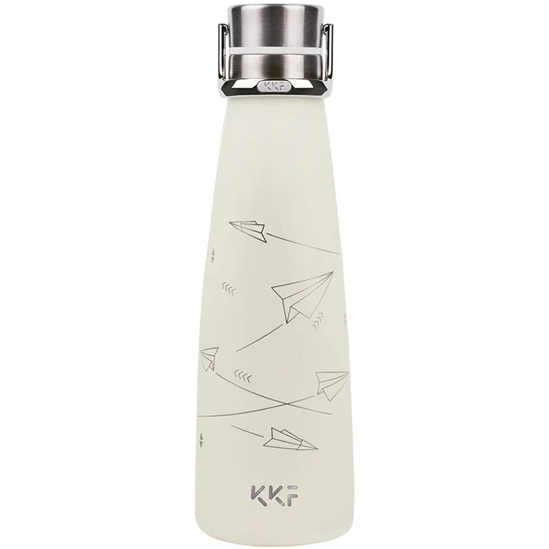 Xiaomi KKF Вакуумная бутылка 24 часа в сутки изоляционная чашка термосы Нержавеющая сталь термос 475 мл кружка для путешествий, Портативный спортивные холодной чашки - Цвет: Paper plane