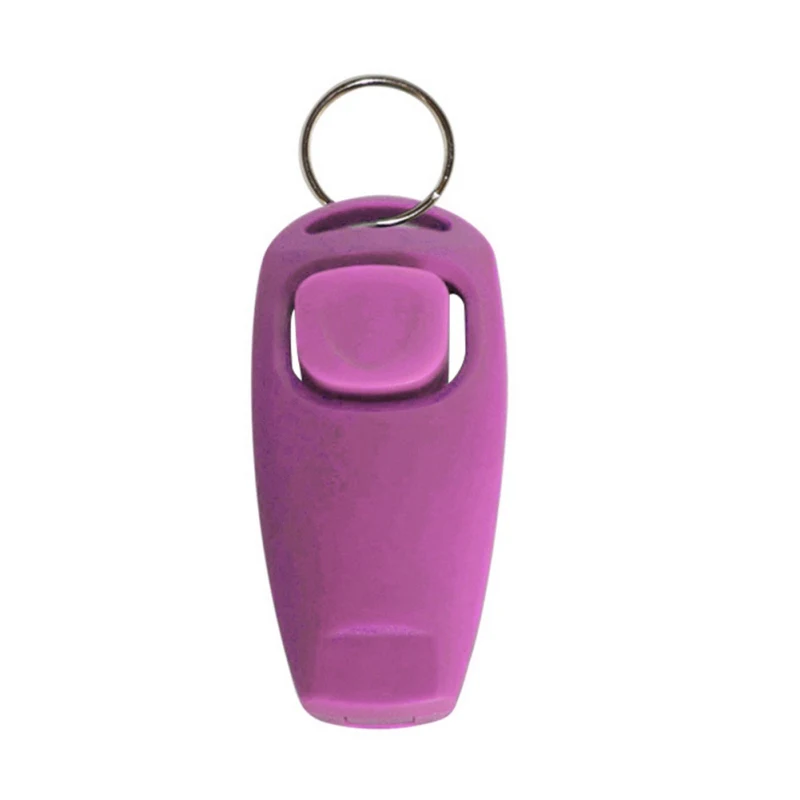 2 in 1 Dog Supplies Whistle Clicker Combo Pet Dogs Training Whistle Dog Whistles Z - Цвет: Розовый