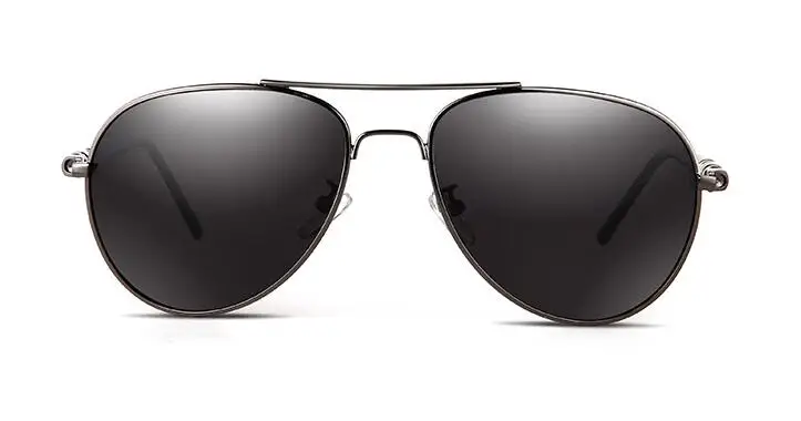 Крутые мужские пилотные Солнцезащитные очки женские Металлические поляризованные очки модные очки УФ-защита 45100