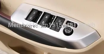 

inner door window switch cover trim door armrest cover sticker window Lift plate for toyota highlander 20152016 2017chrome 4pcs
