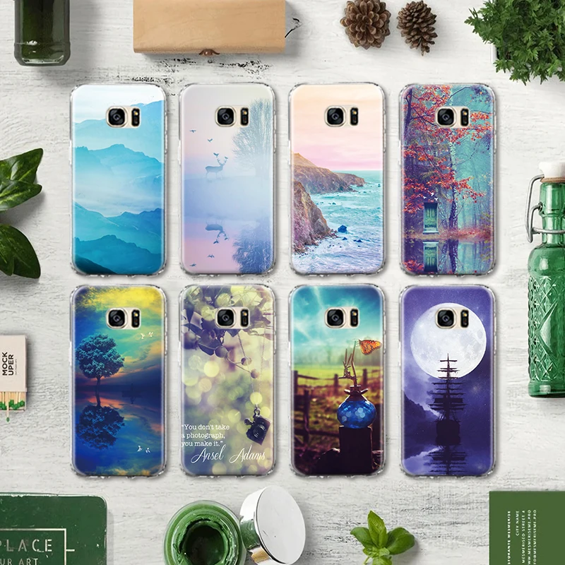 Модное ожерелье желая бутылка Луна ТПУ чехол для телефона Samsung Galaxy J3 J5 J7 A3 A5 2015 2016