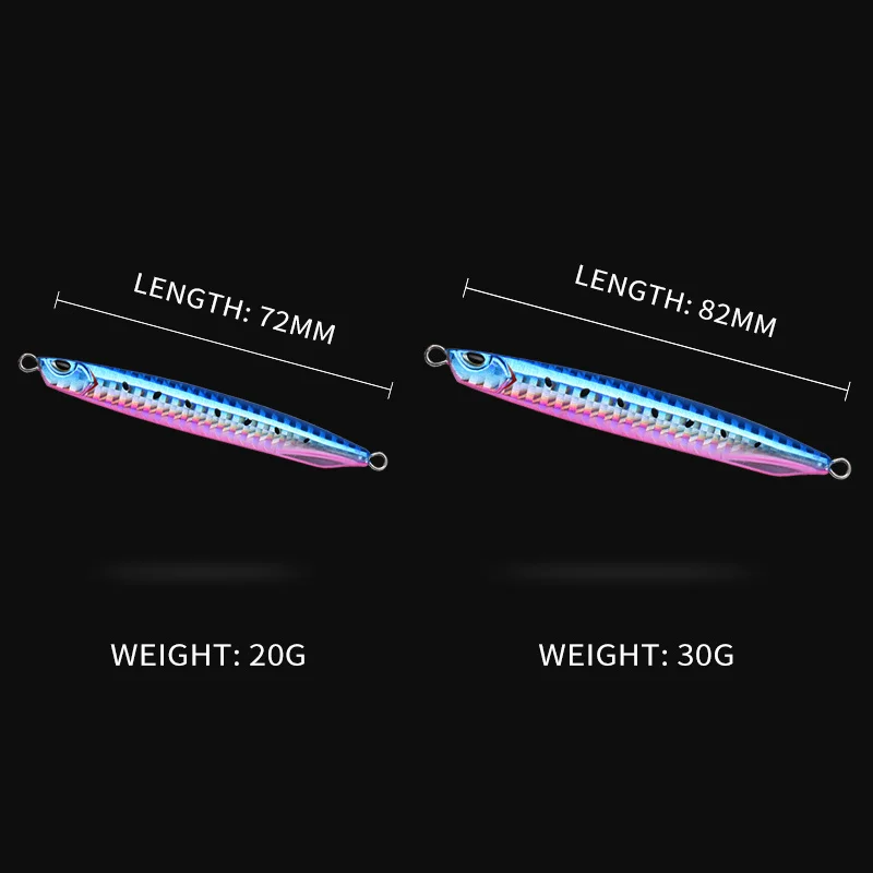 ALLBLUE DRAGER Super Slim SSZ Metal Casting Jig 20G 30G Shore Drag Cast Jigging Spoon Zinc Fishing Lure Artificial Bait Tackle - Image 2