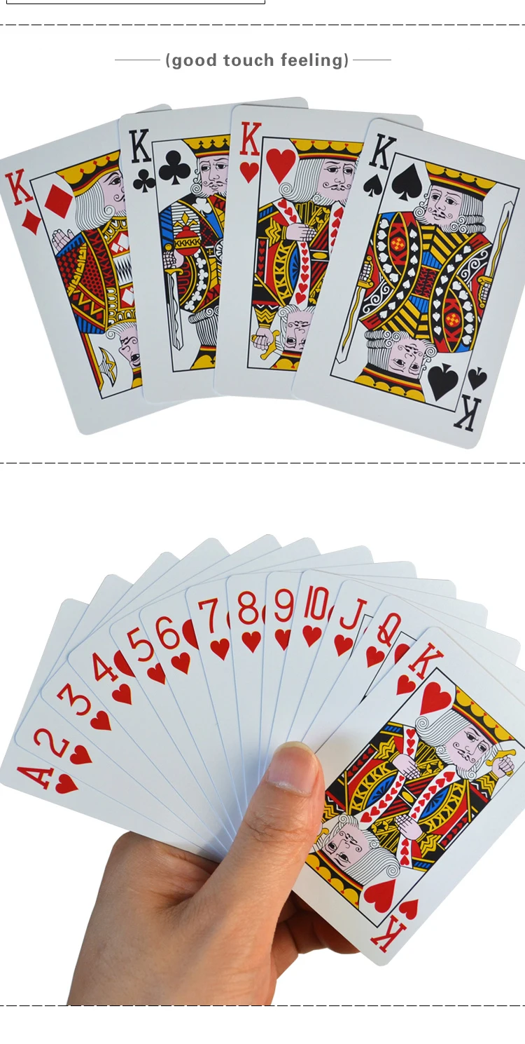 Шаблон Baccarat пластиковые водонепроницаемые игральные карты игры техасский холдем покер карты; настольные игры 58*88 мм карты