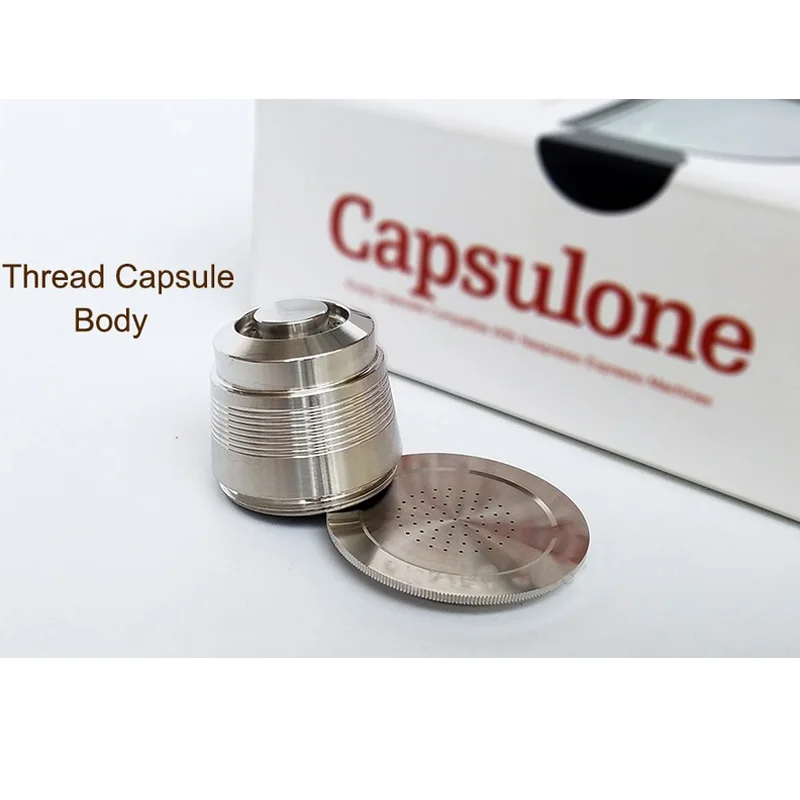 Капсула/ /металлическая капсула из нержавеющей стали совместимая МАШИНА Nespresso пополняемая многоразовая капсула/подарок