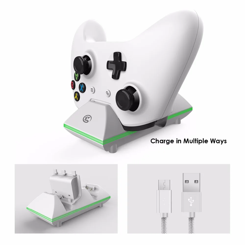 GameSir W60X611 LED Dual USB Controller Fast Charging Station Dock