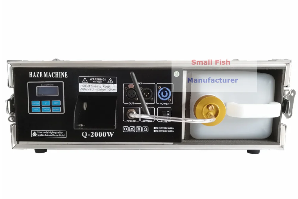 2000 Вт сценическая дымовая машина с дистанционным управлением противотуманная машина с DMX управлением F светильник чехол Упаковка 3л дымовая машина сценический светильник