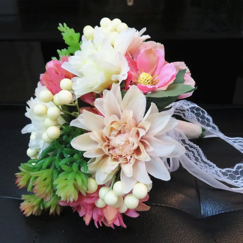 Свадебные букеты Роскошные Искусственные цветы Свадебные для невеста, букет невесты ZRF001