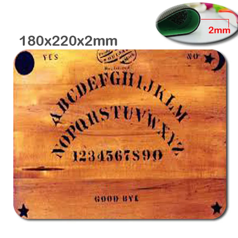 Top Selling Luxury Printing Ouija Board Custom Skin Non Slip Durable Rubber Gaming Rectangular Mousepad for