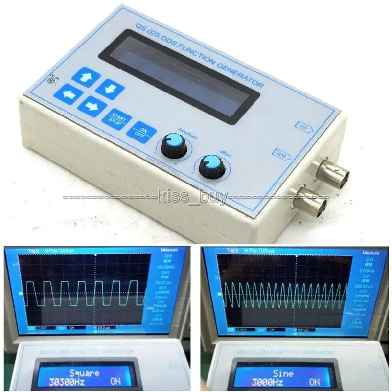 DDS Function Signal Generator Square Sawtooth Triangle Wave with touch button Digital LCD display | Электроника
