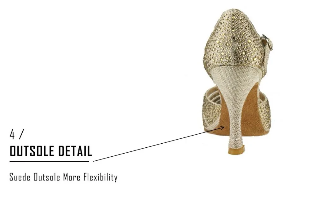 Специальное предложение г. Suphini Полностью прозрачная обувь для латинских бальных танцев сальса танцевальная обувь 775