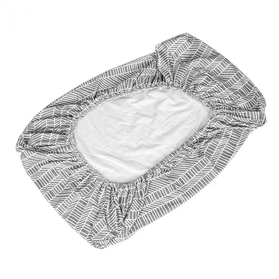 Детская Узорчатая пеленка для новорожденных Мягкая дышащая простыня для стандартных пеленок сменная пеленка