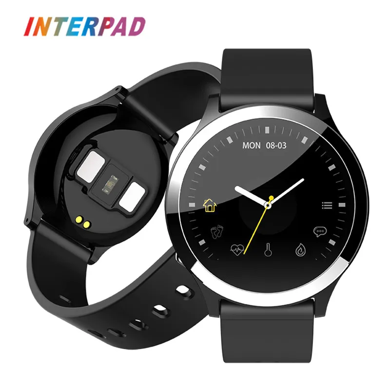 2019 Interpad New Android iOS Smart Watch ECG PPG Blood