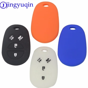 

jingyuqin 10ps Remote FOB 4 Buttons Car-Styling Key Cover Case Skin For Toyota Sienna/Tundra/Sequoia Procted