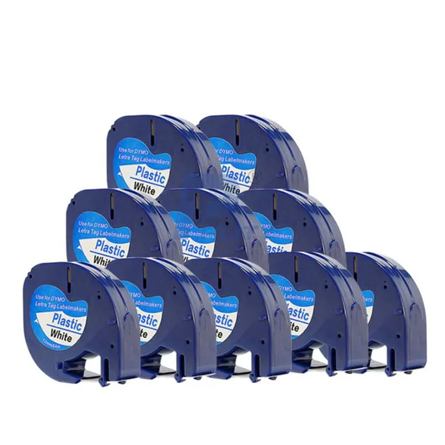 Best Offers High quality 10PK/lot Dymo 91201 plastic LetraTag label tape compatibel for DYMO label printer 12mm*4m black on white Best Offers High quality 10PK/lot Dymo 91201 plastic LetraTag label tape compatibel for DYMO label printer 12mm*4m black on white