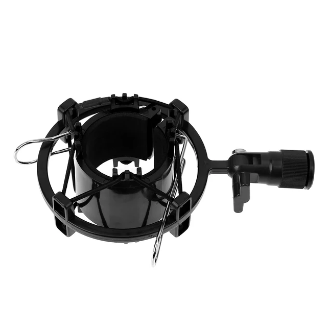 Universal  Mic Microphone Shock Mount Clip Holder Stand for 43-55mm Large Diaphragm microphone Recording Bracket Black