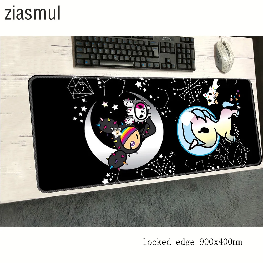 Tokidoki радужные коврики для мыши подарки 90x40 см Коврик notbook компьютерный коврик