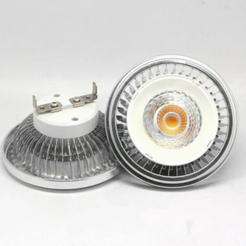 

Free Shipping(2pcs/lot) Hot Sale 15W equal to 50W Bulb COB LED AR111 Light High quality G53 AC110V-240V/DC12V Spotlight
