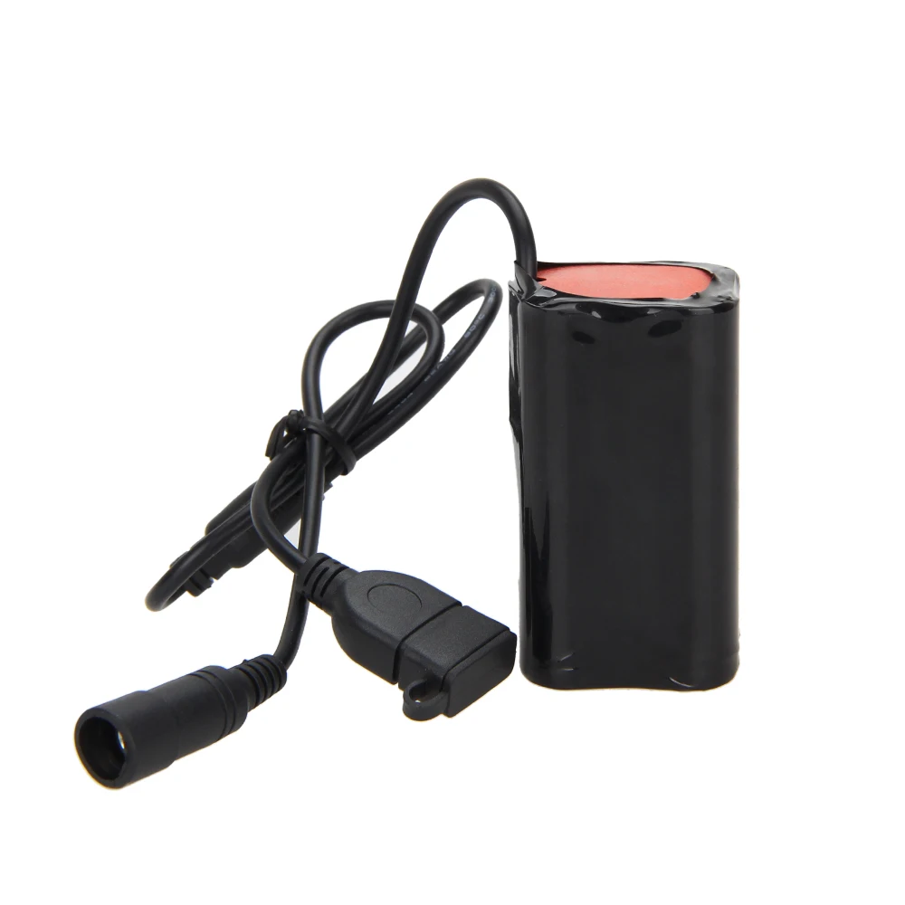 Велосипедный светильник с питанием от аккумулятора, Перезаряжаемый USB 8,4 V 6400 mAh, 4x18650 Аккумулятор для велосипеда, светильник s