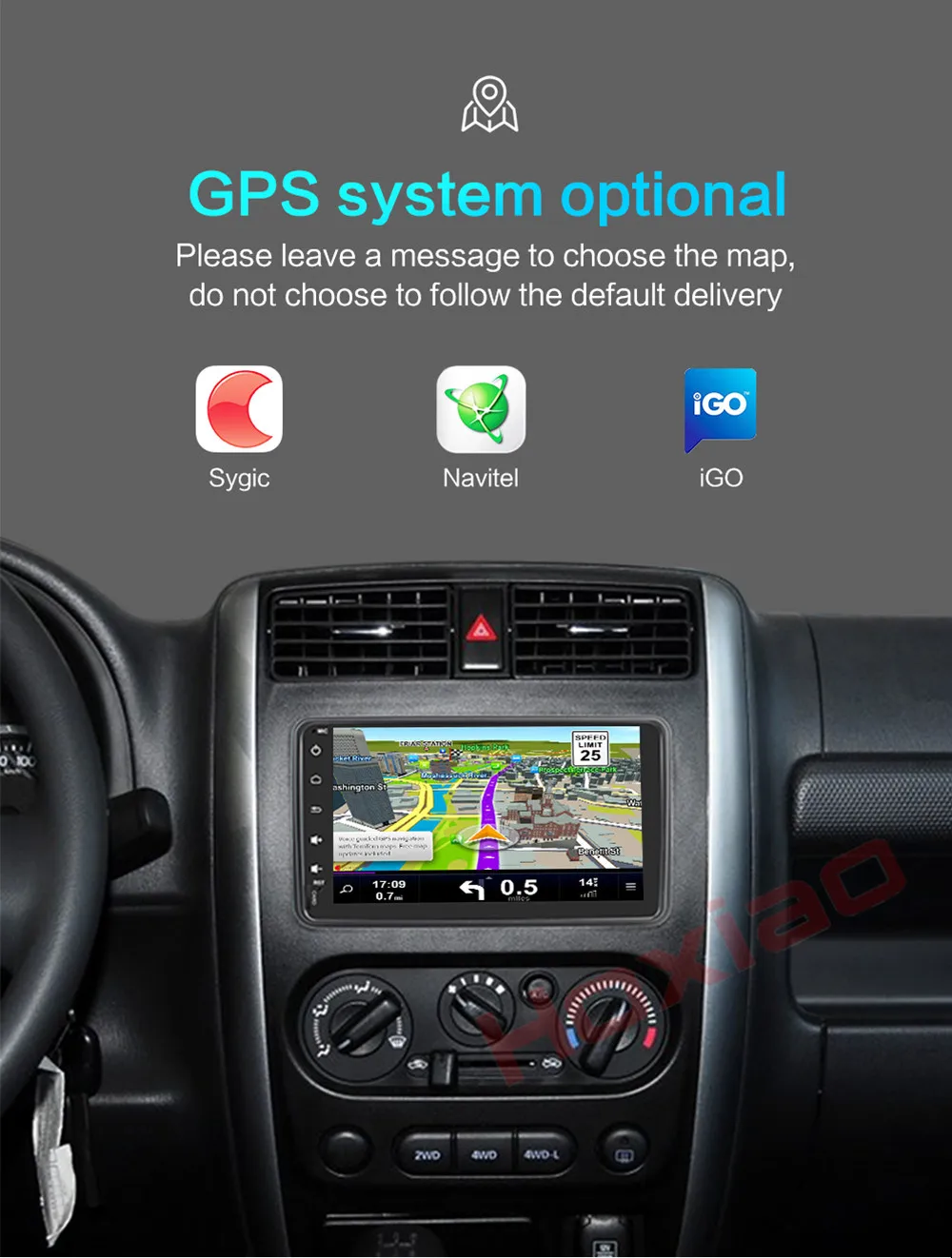 Excellent Hoxiao Android 6.0 for SUZUKI JIMNY 2007-2015 GPS HD multimedia player map navigation WIFI ROS BT no DVD 7 inch 2DIN car radio 11