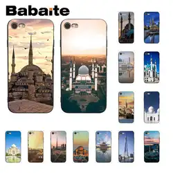 Babaite пейзаж мусульманская мечеть здание Красочный милый чехол для телефона iPhone 8 7 6 6 S Plus 5 5S SE XR X XS MAX Coque Shell