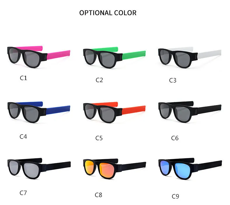 AIMISUV Модные солнцезащитные очки с квадратными линзами с поляризация для защиты от УФ-Для мужчин и Для женщин на открытом воздухе складные солнцезащитные очки Портативный с чехол анти UV400 Óculos