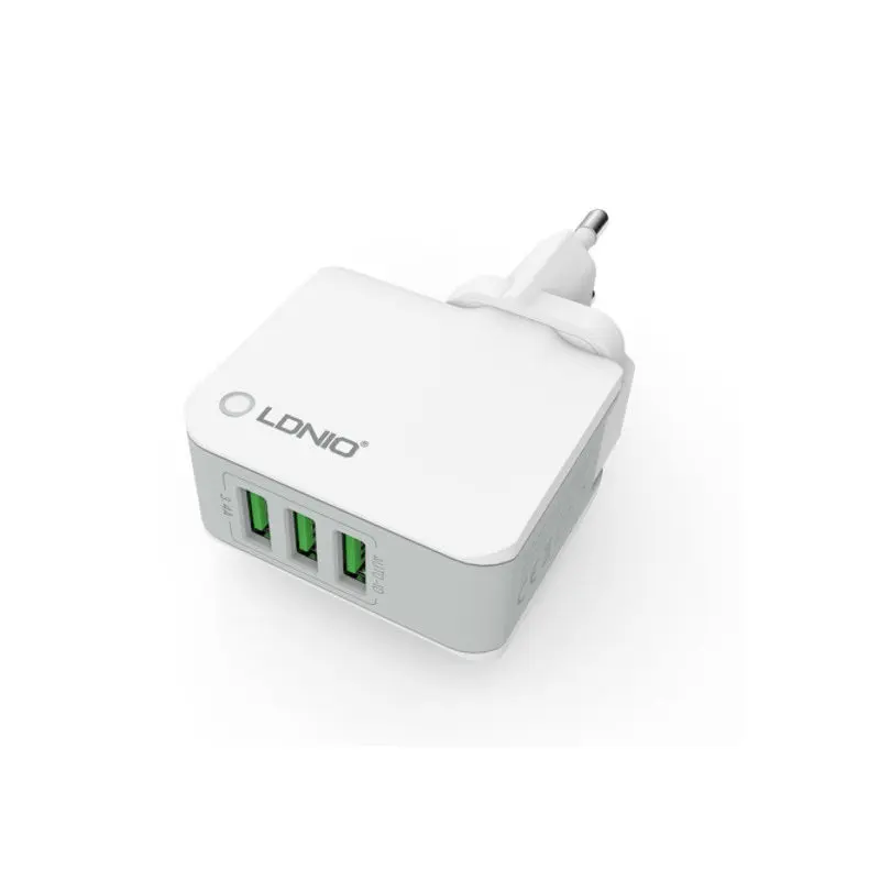 LDNIO A3303 5V 3.4A 3 Port USB Charging Travel Adapter