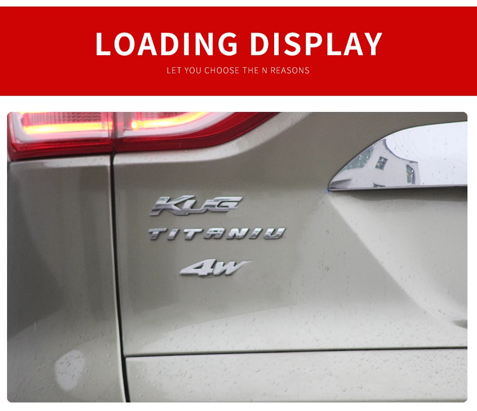 Немного Изменить багажник автомобиля хром значок наклейка эмблема буквы стикеры Титан подходит для Ford Mondeo Kuga