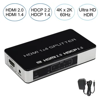 

2019 4K 60Hz 1x2 1x4 1X8 HDMI 2.0 Splitter 1 Input 2/4/8 Ouput HDCP 2.2 HDMI Splitter Amplifier Switch Box For Apple TV PS4 HDTV