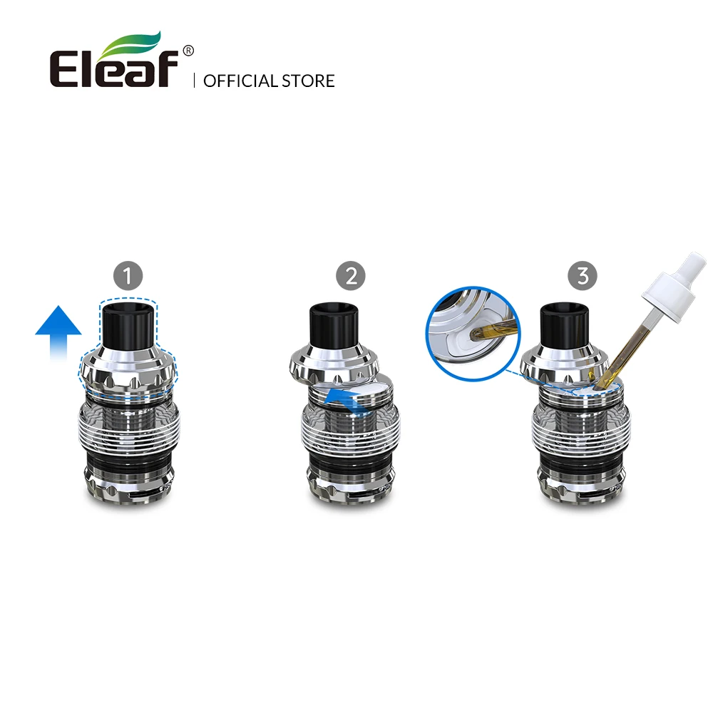 [FR] Оригинальный атомайзер Eleaf MELO 5 4 мл/2 мл с головкой EC S Ом и M для электронной