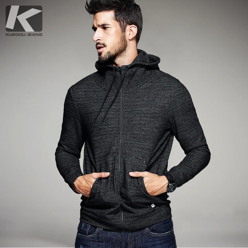 thick black hoodie