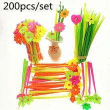 200 шт. забавные листья травы/цветок ручка трава ручка Красивые Новые Креативные канцелярские принадлежности вывеска ручка украшения офиса