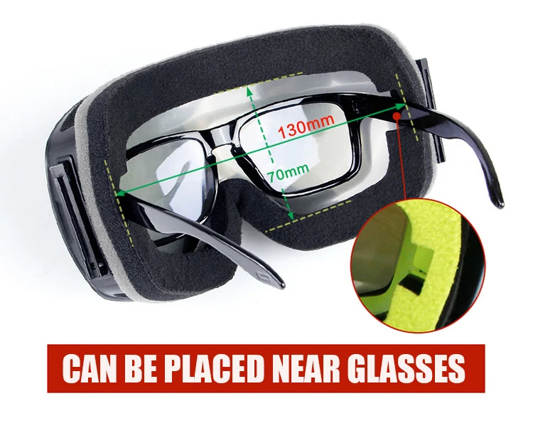 Зимние лыжные очки для снежных видов спорта, сноуборд, двойные линзы, противотуманные лыжные очки, очки для мотокросса, лыжные маски, очки