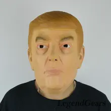 Free Shipping! 2016New Arrival!!! Warm Donald Trump Billionnaire Latex Realistic Funny Cospaly Props Latex Mask For Halloween