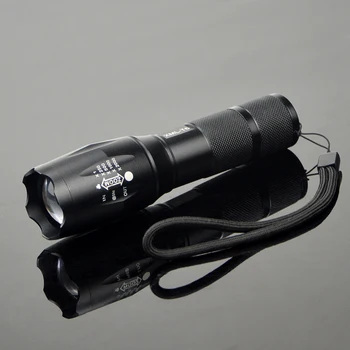 

Portable CREE XML T6 3800LM Lanterns Torch light 5 Modes Zoomable Laser LED Flashlight For Outdoor Camping Bike Night lighting