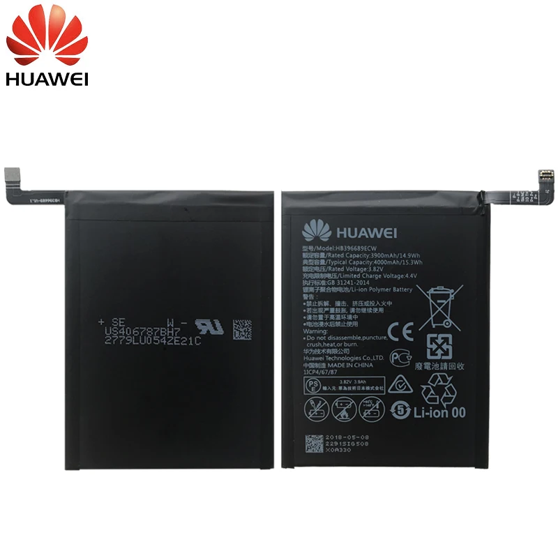 Huawei Оригинальные Замена Батарея HB396689ECW для huawei Коврики 9 Коврики 9 реальный высокое качество 4000 mAh батареи телефона+ Инструменты