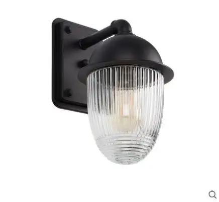 Waterproof rust-proof glass ball outdoor courtyard exterior wall balcony corridor light outdoor led wall lamp