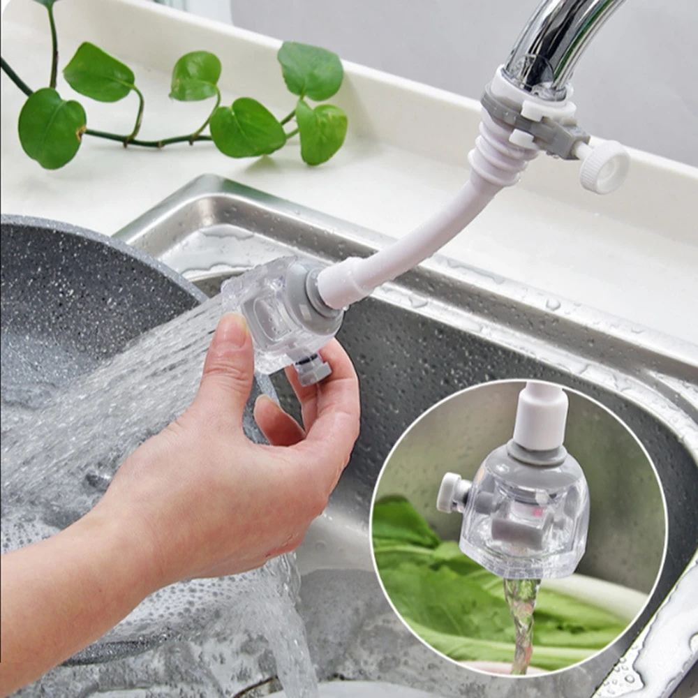 360 Degree Rotation Kitchen Water Filter Faucet Filter Splash proof Shower Tap Water saving