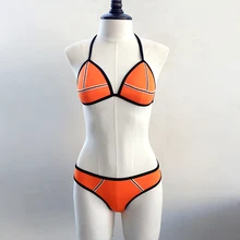 Neon Color Neoprene font b Bikini b font Set Sexy font b Micro b font font