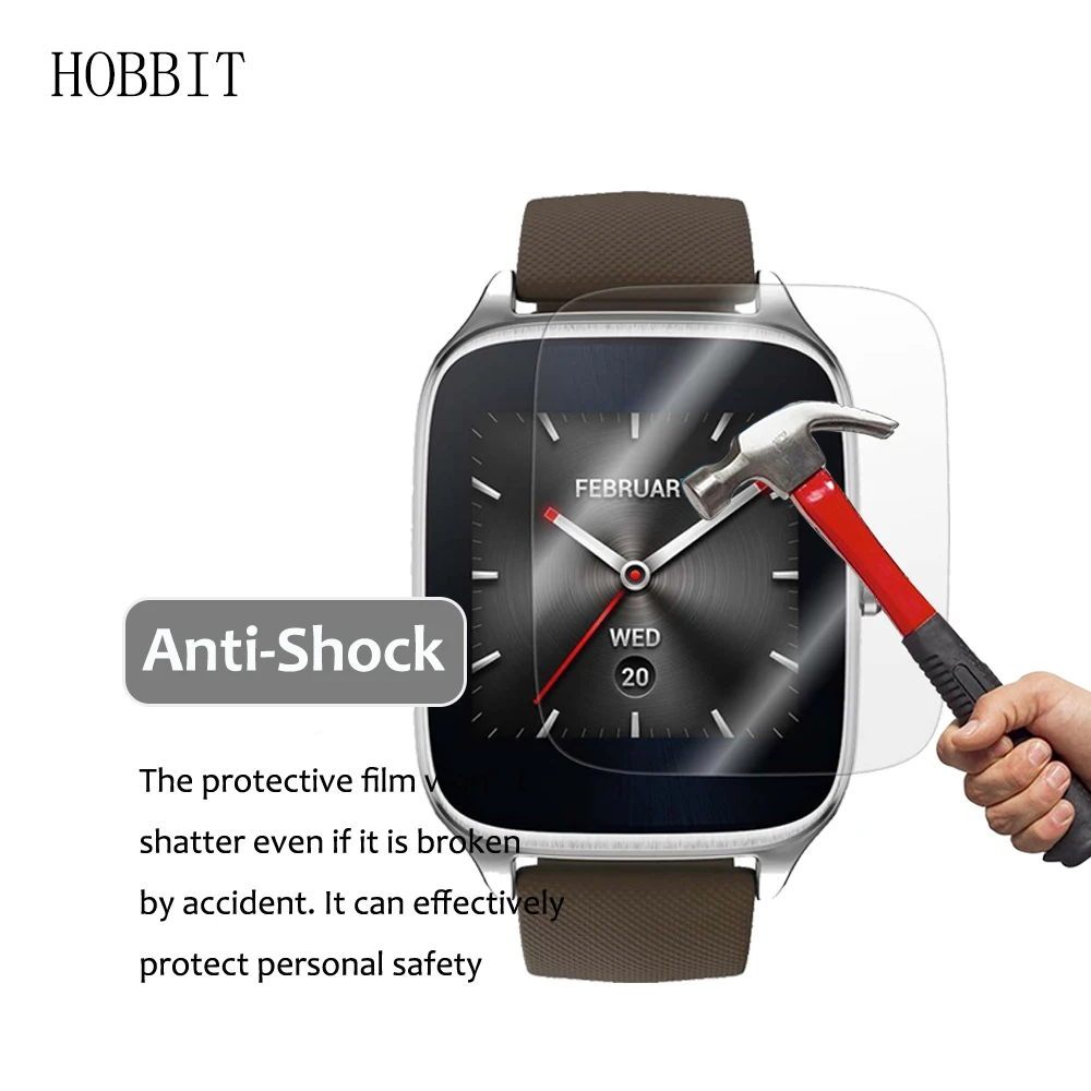 3 упаковки для ASUS ZenWatch 2 W1501Q 1 63 дюймов Противоударная нано защитная пленка экрана