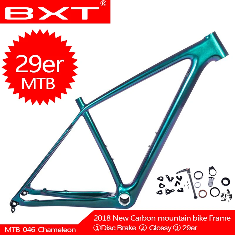 Flash Deal BXT 2018 The latest ultra-light chameleon MTB mountain bike frame 29er UD BSA bicicletas used for racing bicycle frame 0