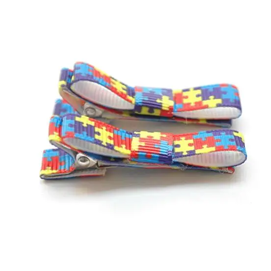 

200pcs/lot Jigsaw Puzzle Autism Awareness Ribbon Free Shipping