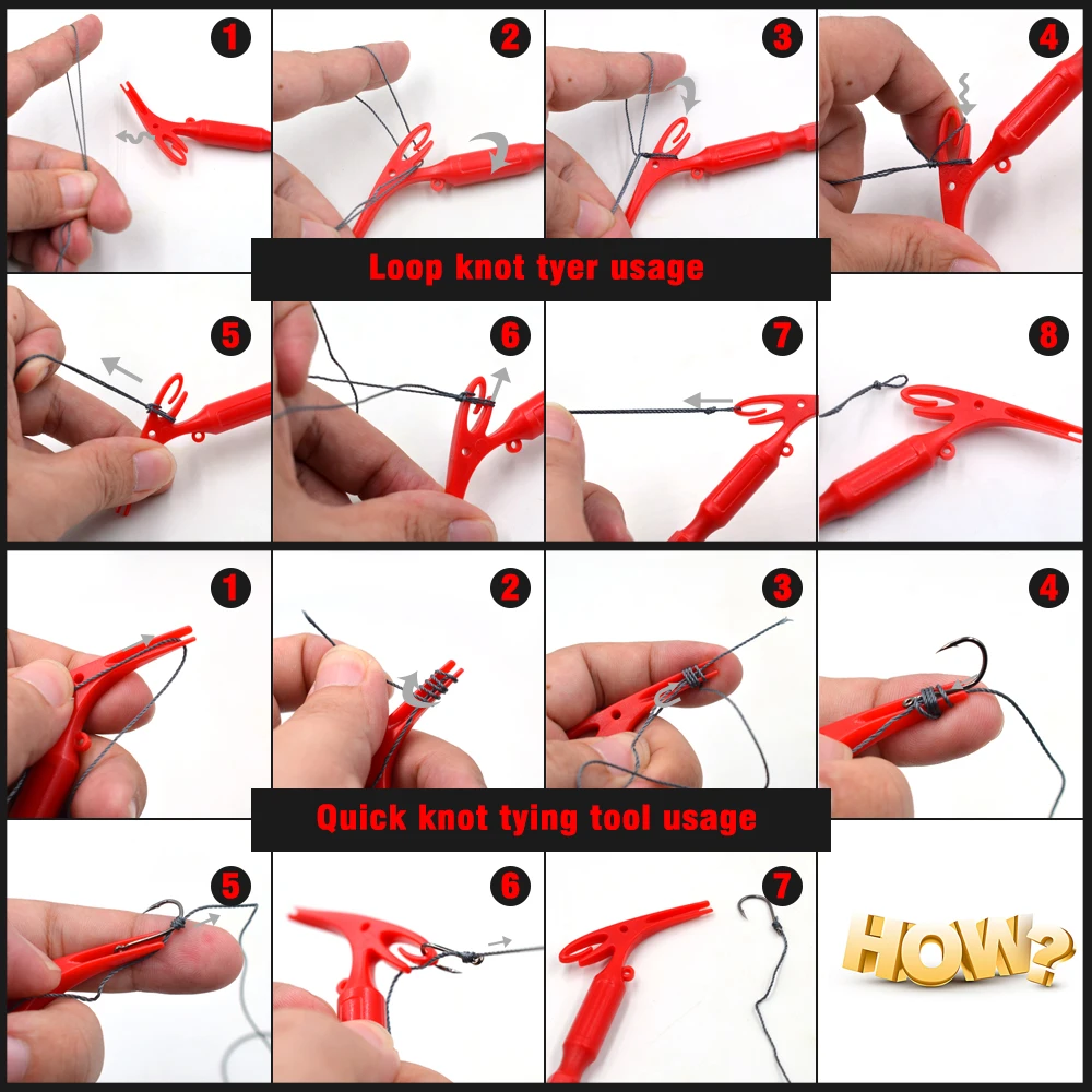 Quick Fishing Knot Tying Tool  Fly Fishing Tackle Knot Tool