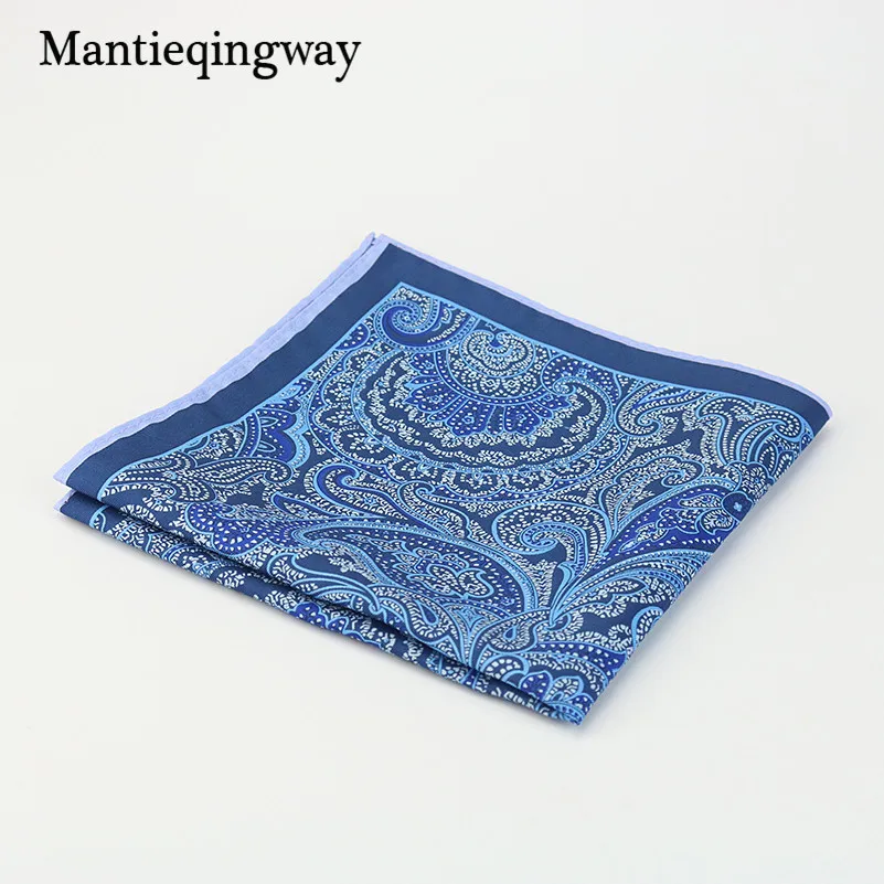 Mantieqingway Свадебная вечеринка платок Бизнес полиэстер Шелковый цветок и Paisley Pocket Square 34 см большой Hanky Интимные аксессуары Полотенца