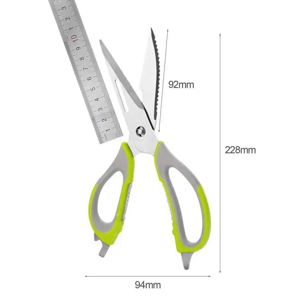 Stainless Steel Multifunctional Kitchen Scissor Multipurpose Home Use Scissor For Peeling Decaping Chicken Cutting