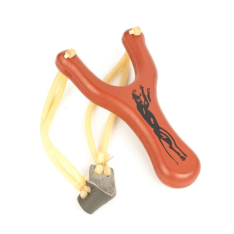 

Red Wood Slingshot Outdoor Shooting Toys Bamboo Style Wooden Toy Kids Children Sport Game Slingshot Catapult