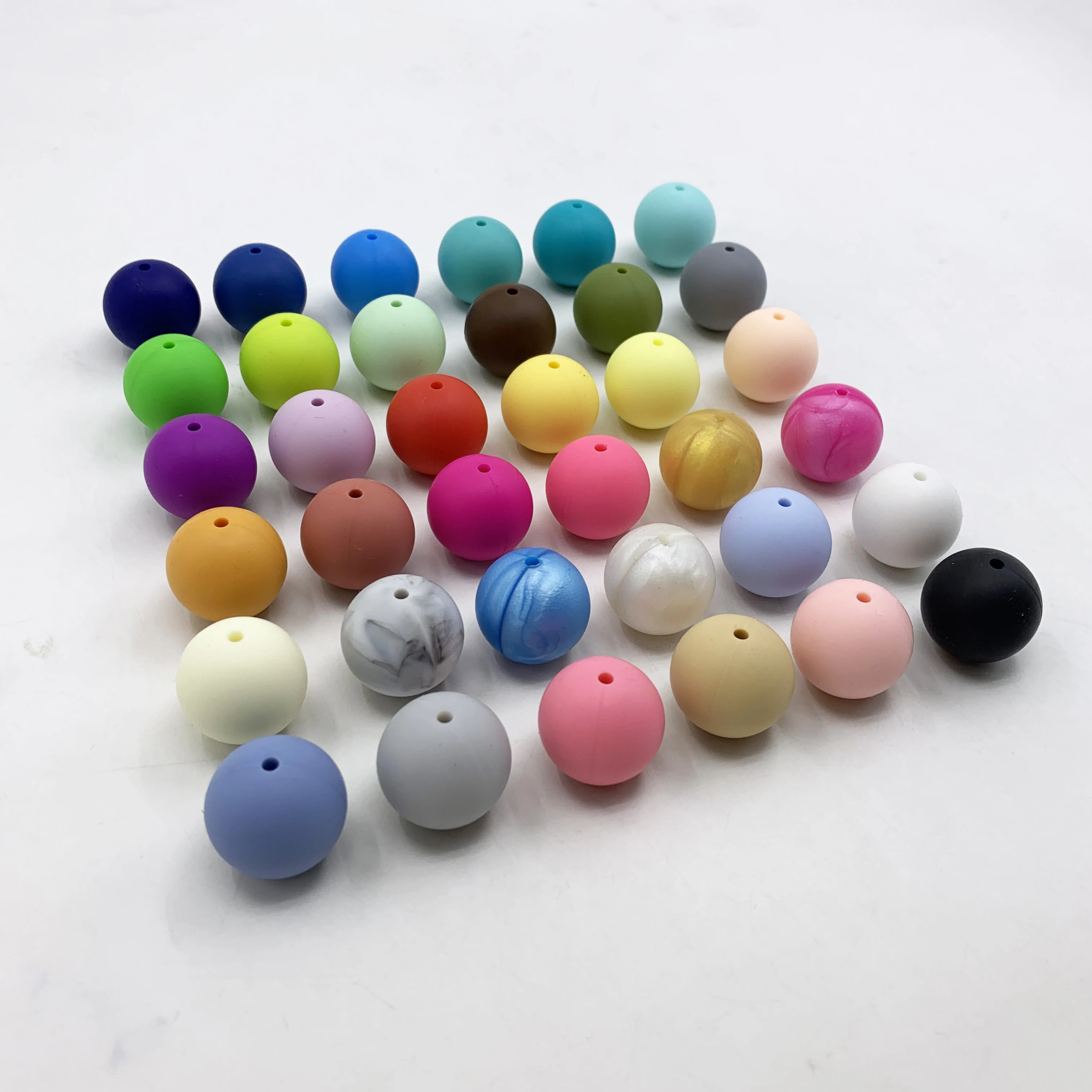 

New Food Grade Silicone loose Beads DIY Necklaces Baby Bracelets Babies Chewing Teethers beads Jewelry 500pcs/lot