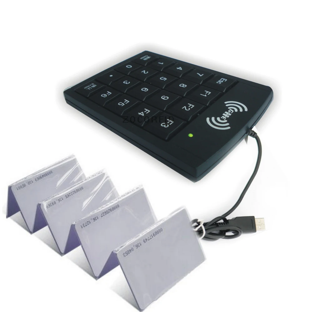 125KHZ RFID EM4100 считыватель и USB порт ключа номера, программное обеспечение для установки 10 бит на ПК+ 10 карт