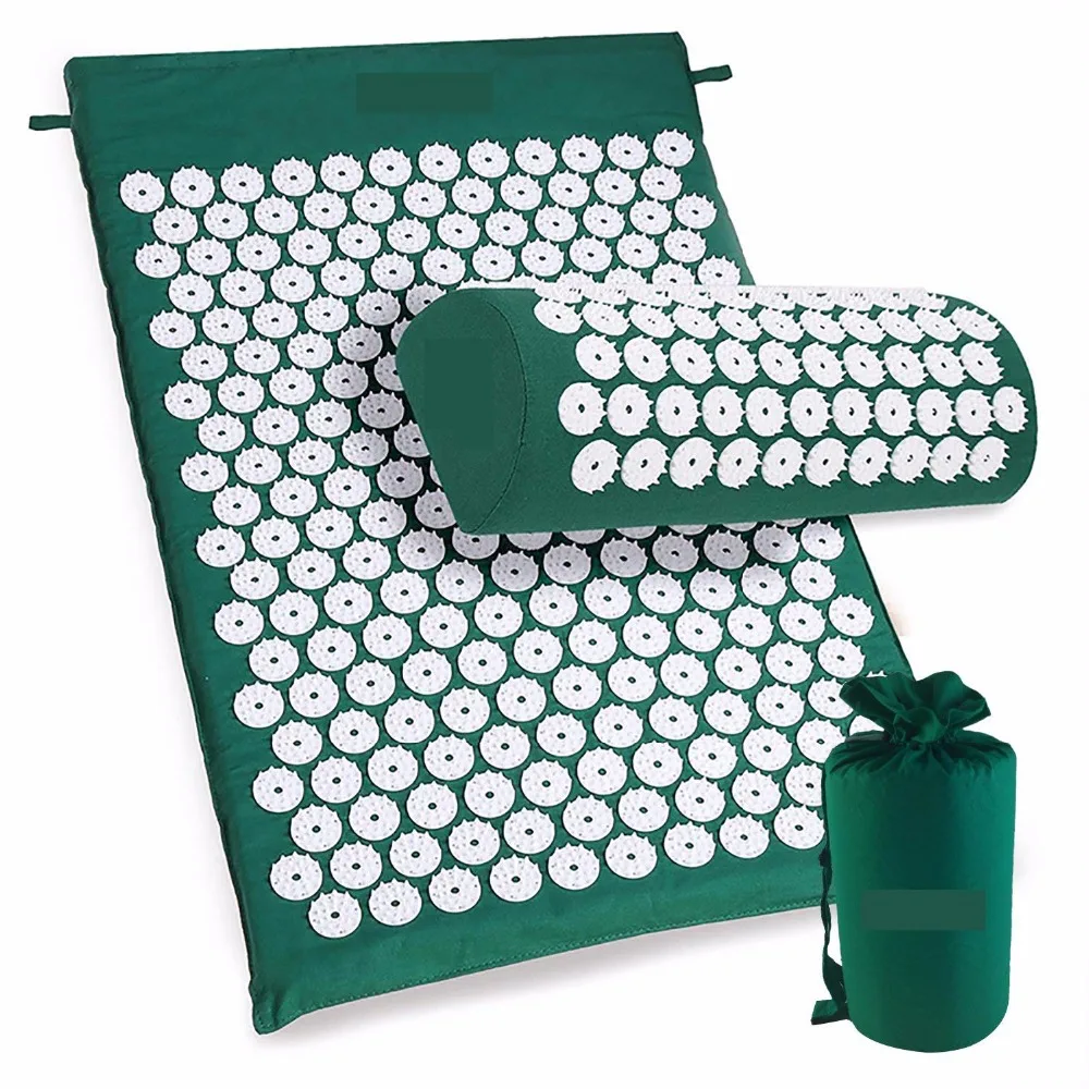 Acupressure Massage Mat Relieve Stress Body Pain Yoga Mat Natural