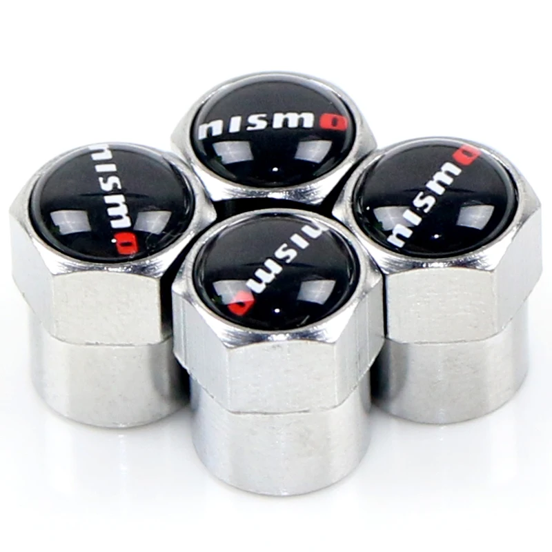 

Car-Styling 4pcs Car Caps Emblems Case For Nissan Nismo X-trail Qashqai Tiida Juke Auto Wheel Tire Valve Cover Car Styling