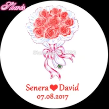 100 шт персонализированные свадебные наклейки на заказ наклейки для помолвки вечерние сувенирные этикетки поставляет боду Свадебные украшения